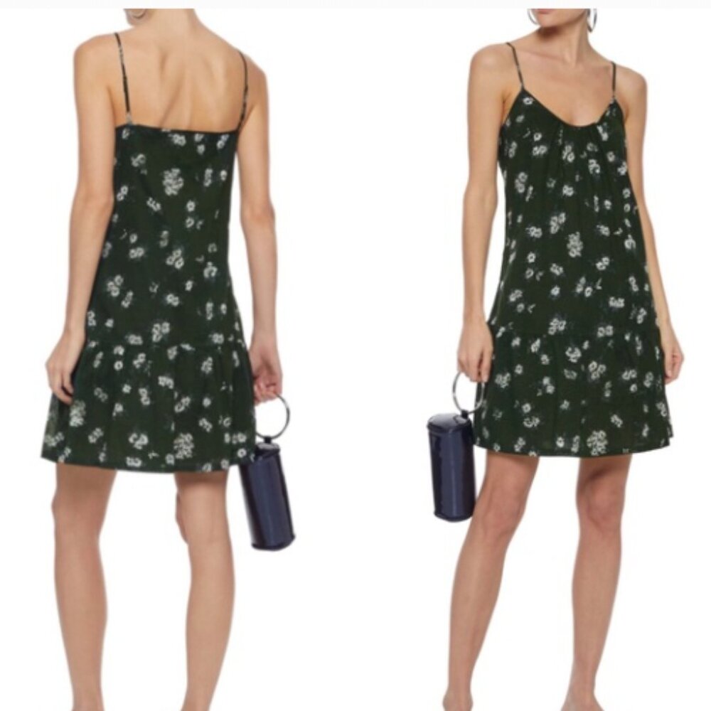 CURRENT/ELLIOTT Strappy Floral-print Mini Dress